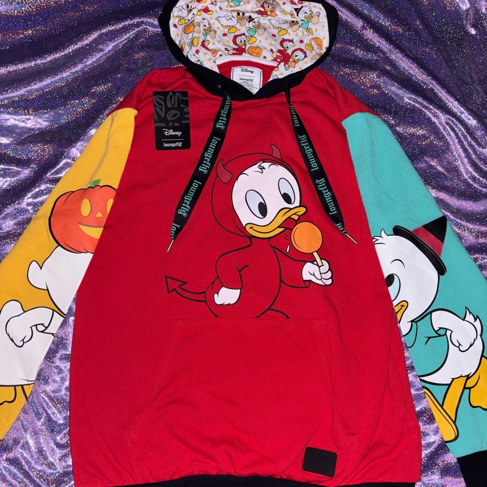 Halloween Loungefly Hoodie Huey Louie & Dewey